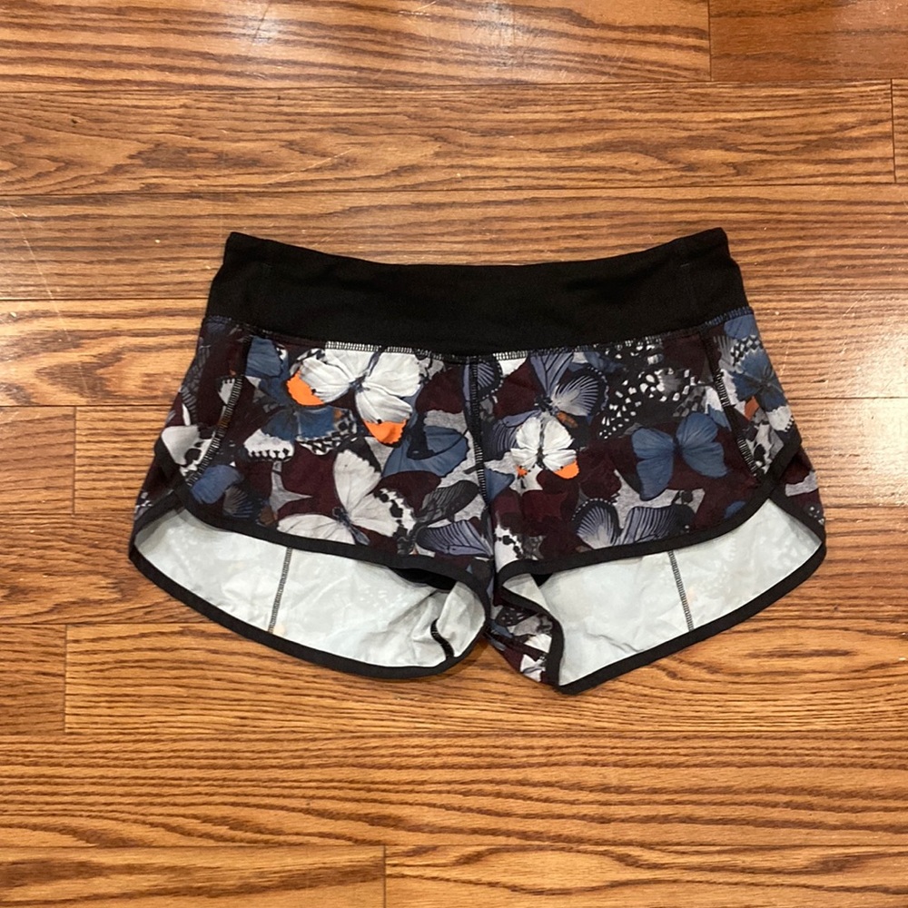 Lululemon rare print butterfly shorts